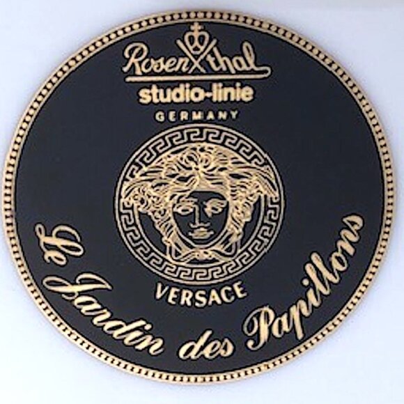 Rosenthal VERSACE Le Jardin de Papilllons Square Dish 22 cm / 8.6" - Picture 7 of 7